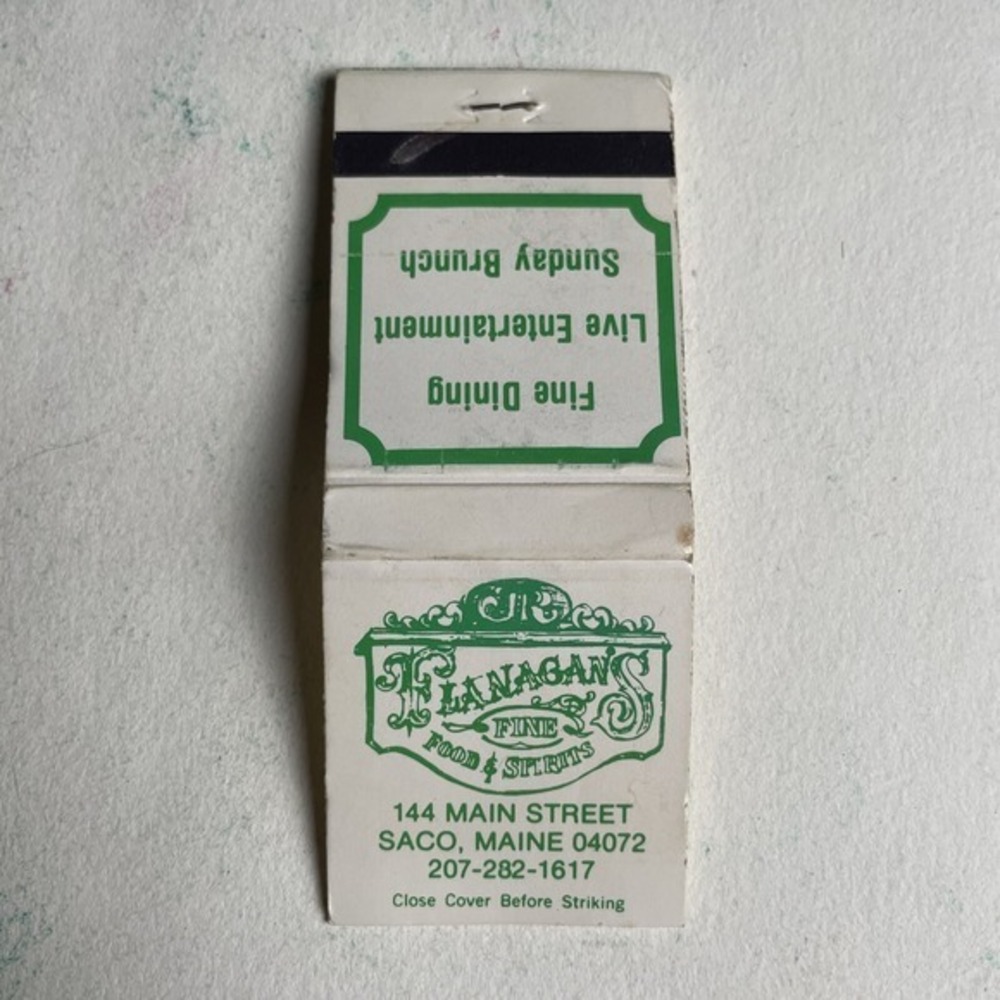 Vintage Matchbook Langan's Fine Food & Spirits NYC Rare Bar Restaurant